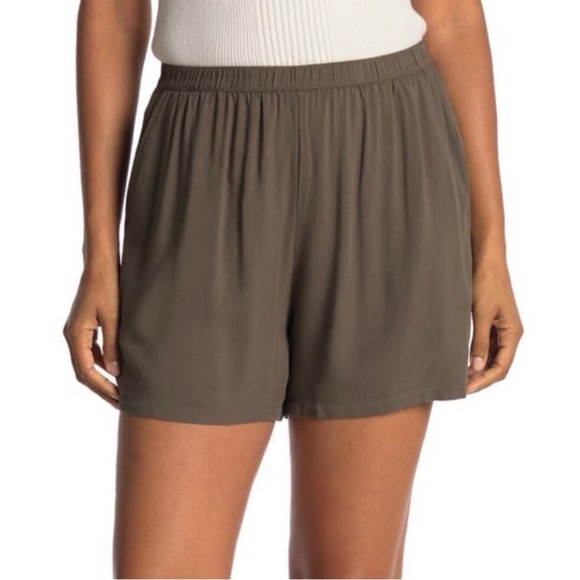 NWOT! Melrose and Market Nordstrom Crepe Rayon Pocket Pull-on Shorts - Multiple - Picture 1 of 6